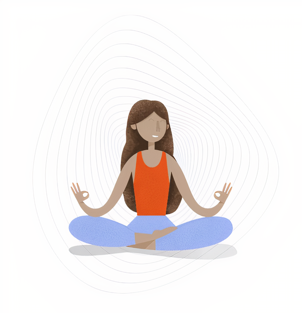 woman meditating